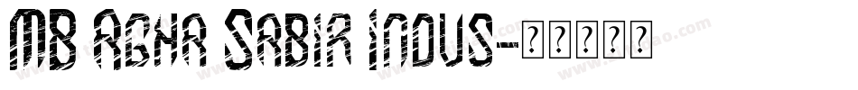 MB Agha Sabir Indus字体转换